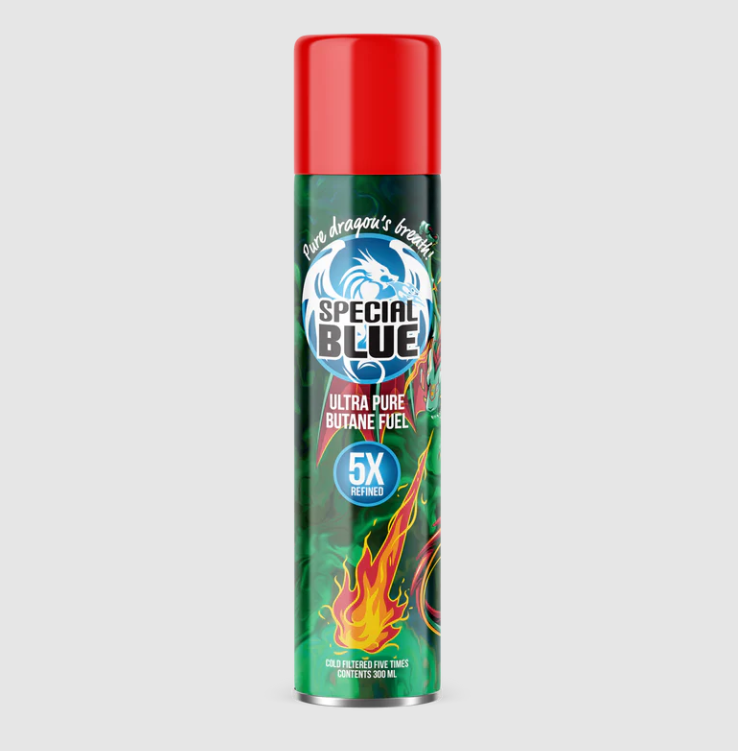 5x Butane 300ml Special Blue