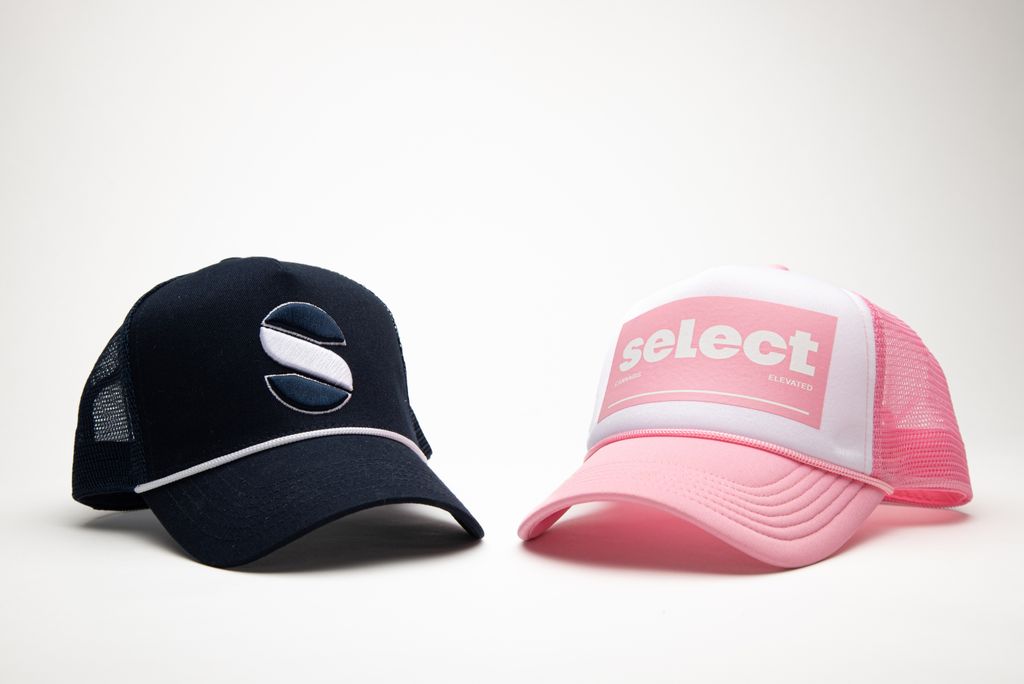 Navy Select Trucker Higher Stitch