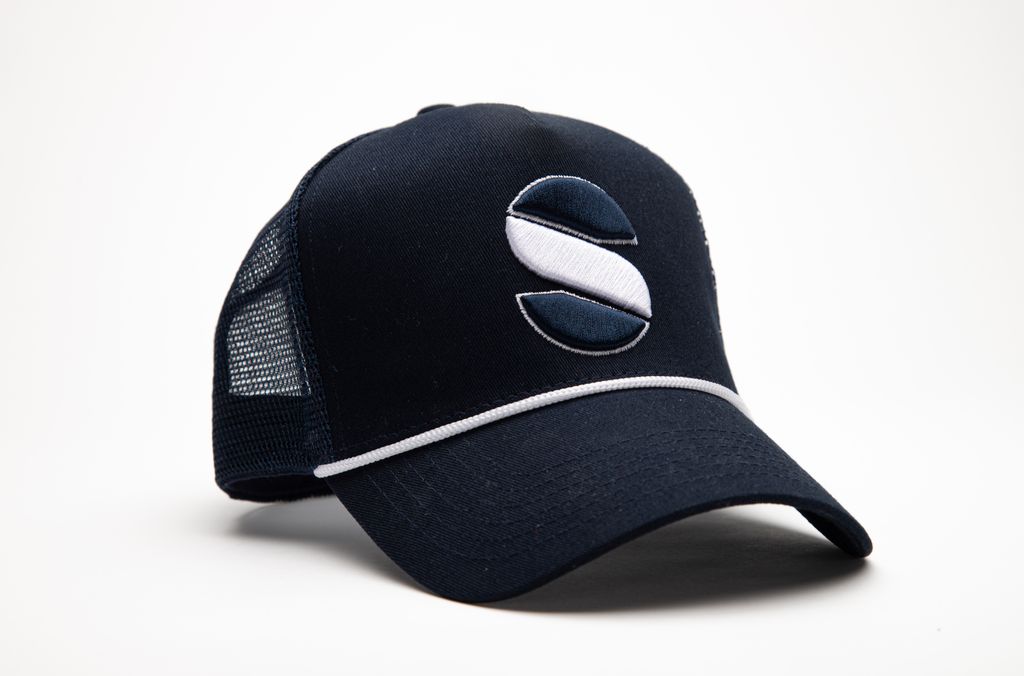 Navy Select Trucker Higher Stitch