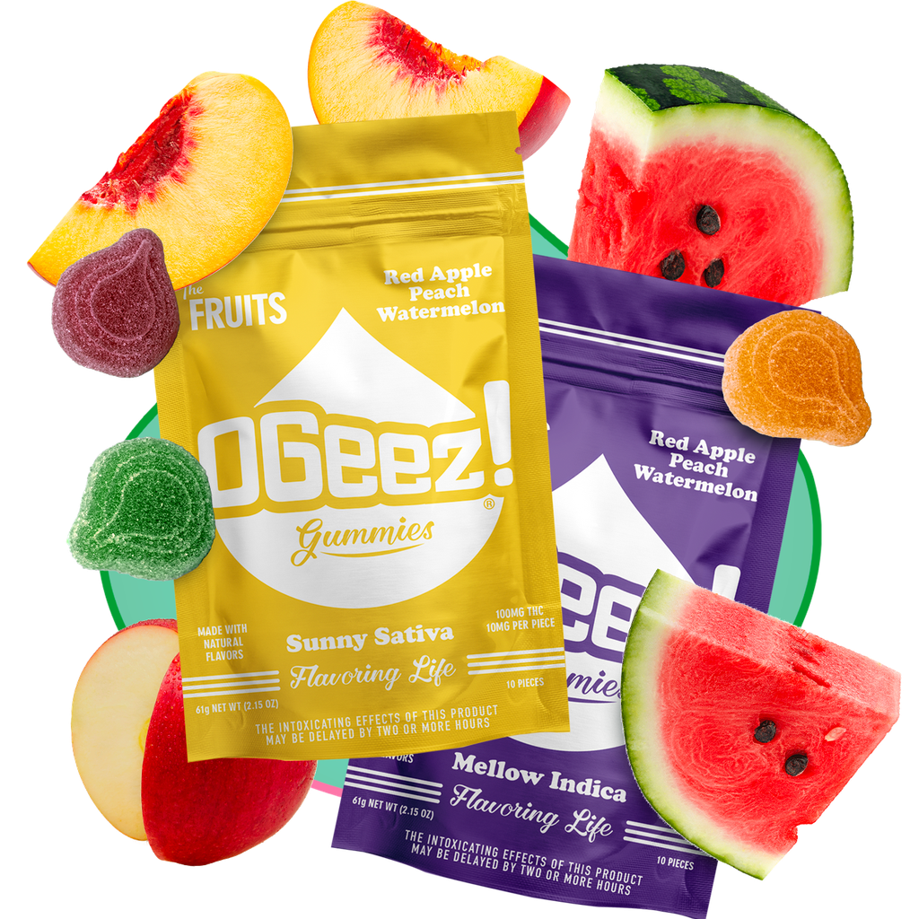 OGeez! The Fruits (Mellow Indica) Gummies 10mg ea | 10-Pack
