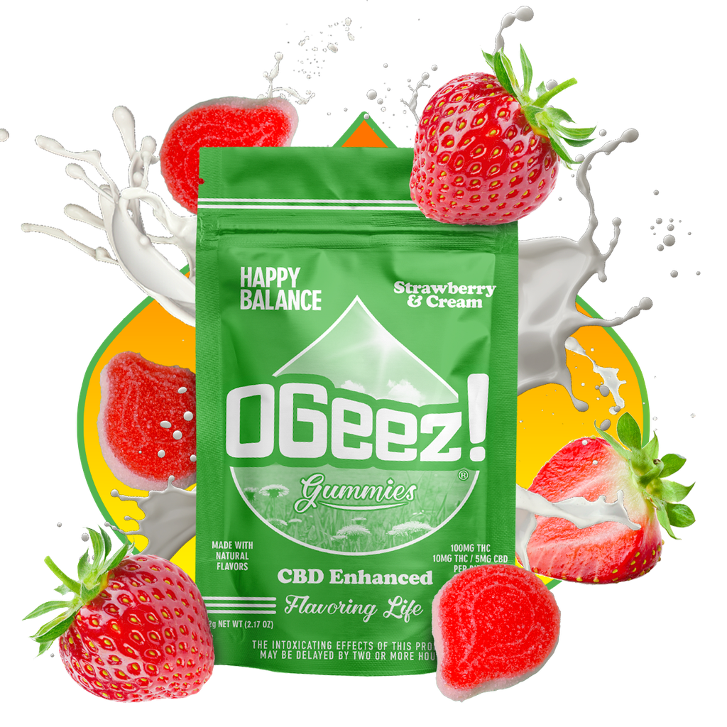 Happy Balance 1:1 CBD (Strawberries and Cream)  OGeez