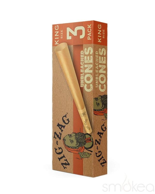 Unbleached King Size Zig Zag