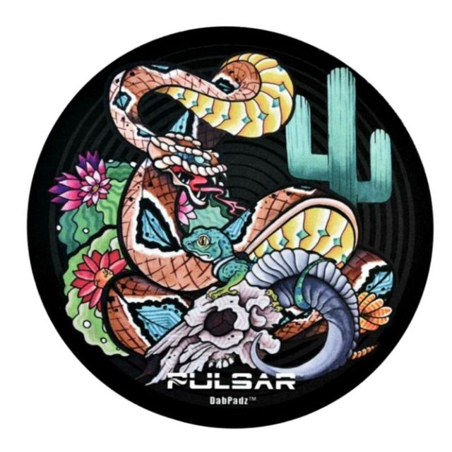 DabPadz Round Psychedelic Rattlesnake Pulsar