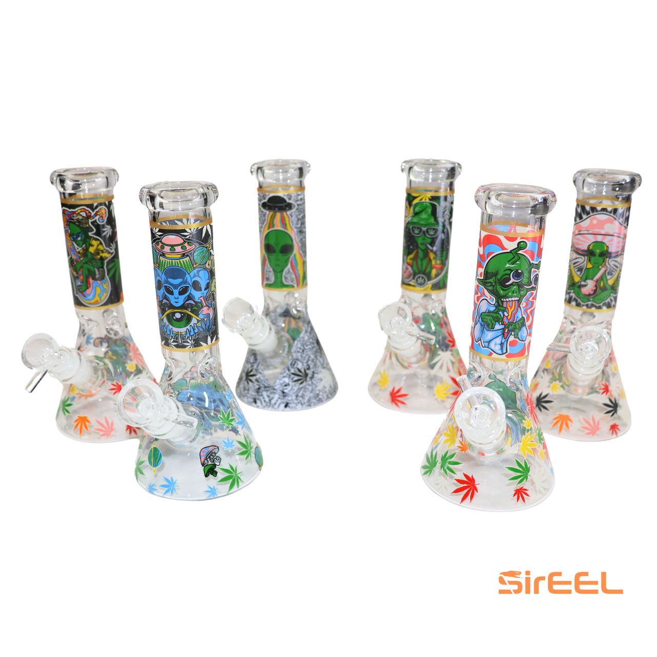 420 Leaf EELien Beaker w/ Glass Bowl SirEEL
