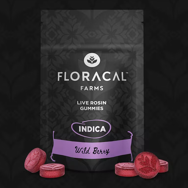FloraCal Wild Berry Live Rosin Gummies 10mg ea | 10-Pack