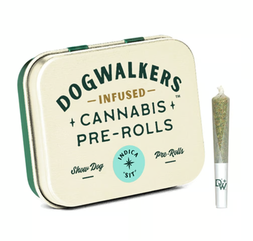 Dogwalkers Mini Show Dogs Head Cracker Infused Pre-Roll Pack 0.45g ea | 5-Pack
