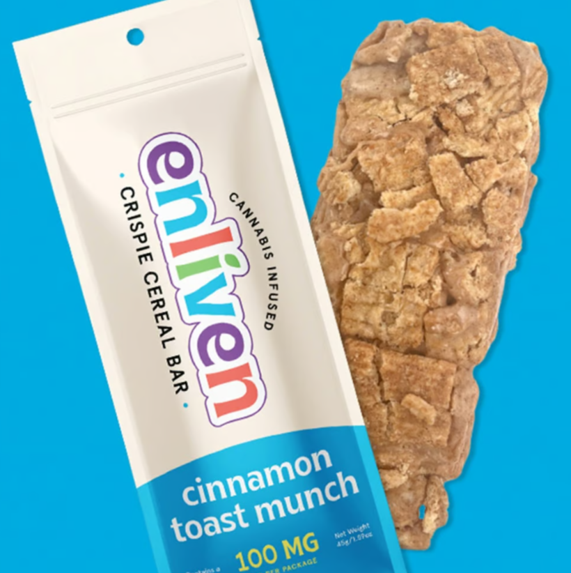Enliven Cinnamon Toast Munch Cereal Bar 100mg