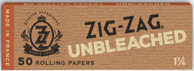 Unbleached with Tips Zig Zag