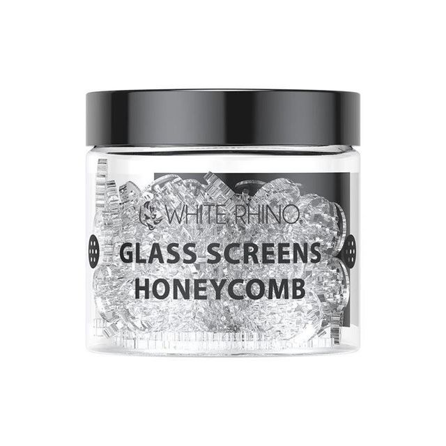 Honeycomb Single Glass White Rhino