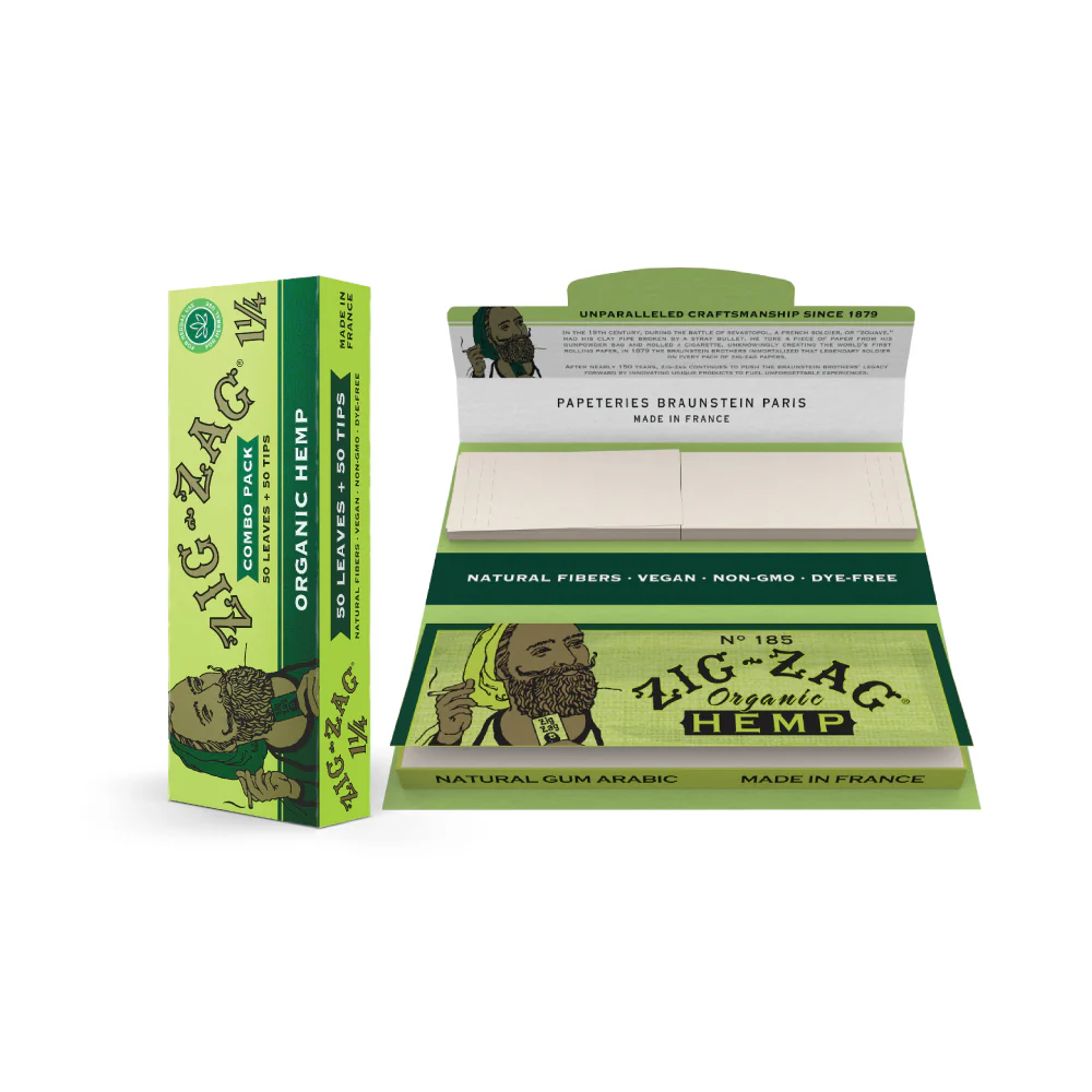 Organic Hemp with Tips Zig Zag