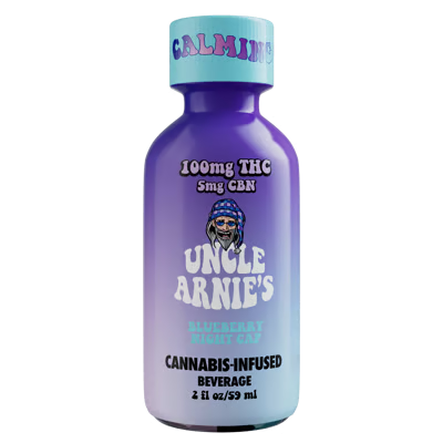 Uncle Arnie's Calming | Blueberry Night Cap Ratioed Shot 100mg | 4:1 THC:CBN