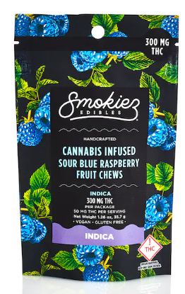 Sour Blue Raspberry Smokiez
