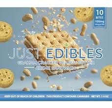 Cookie Cream Sandwich Graham Cracker Peanut Butter Just Edibles