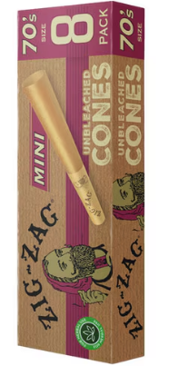 Unbleached Mini Sized Zig Zag