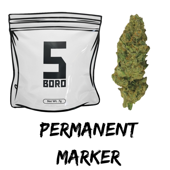 5 Boro Permanent Marker Whole Flower 0.7g
