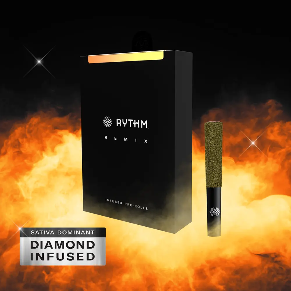 RYTHM Remix Blue Dream Diamond Infused Pre-Roll Pack 0.5g ea | 5-Pack