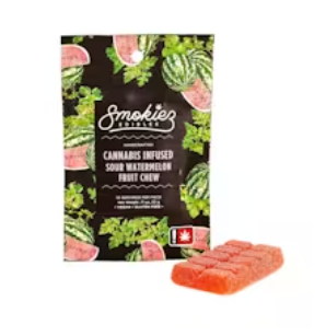 Smokiez Sour Watermelon Single-Scored XL Fruit Chew 100mg