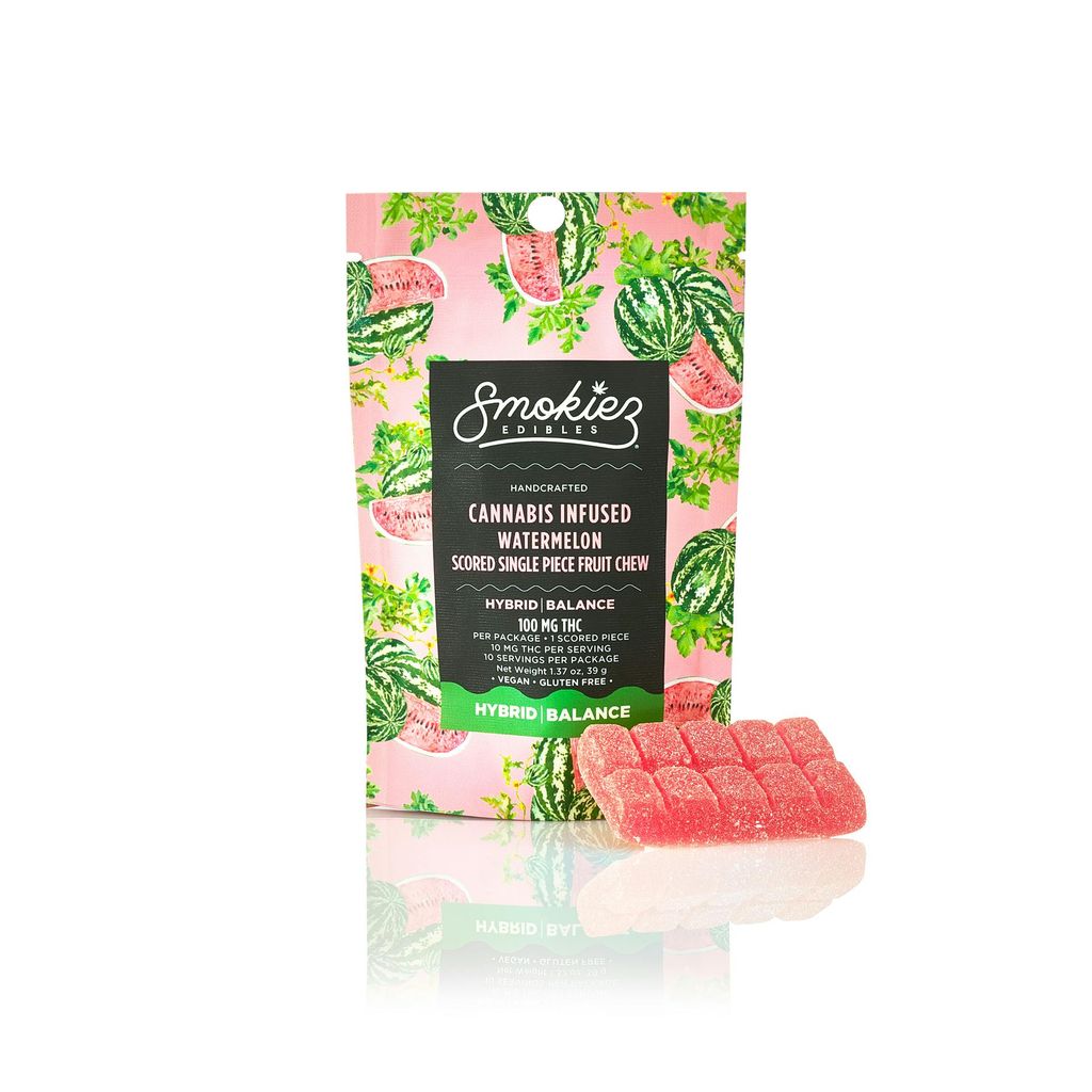 Smokiez Sweet Watermelon Single-Scored XL Fruit Chew 100mg