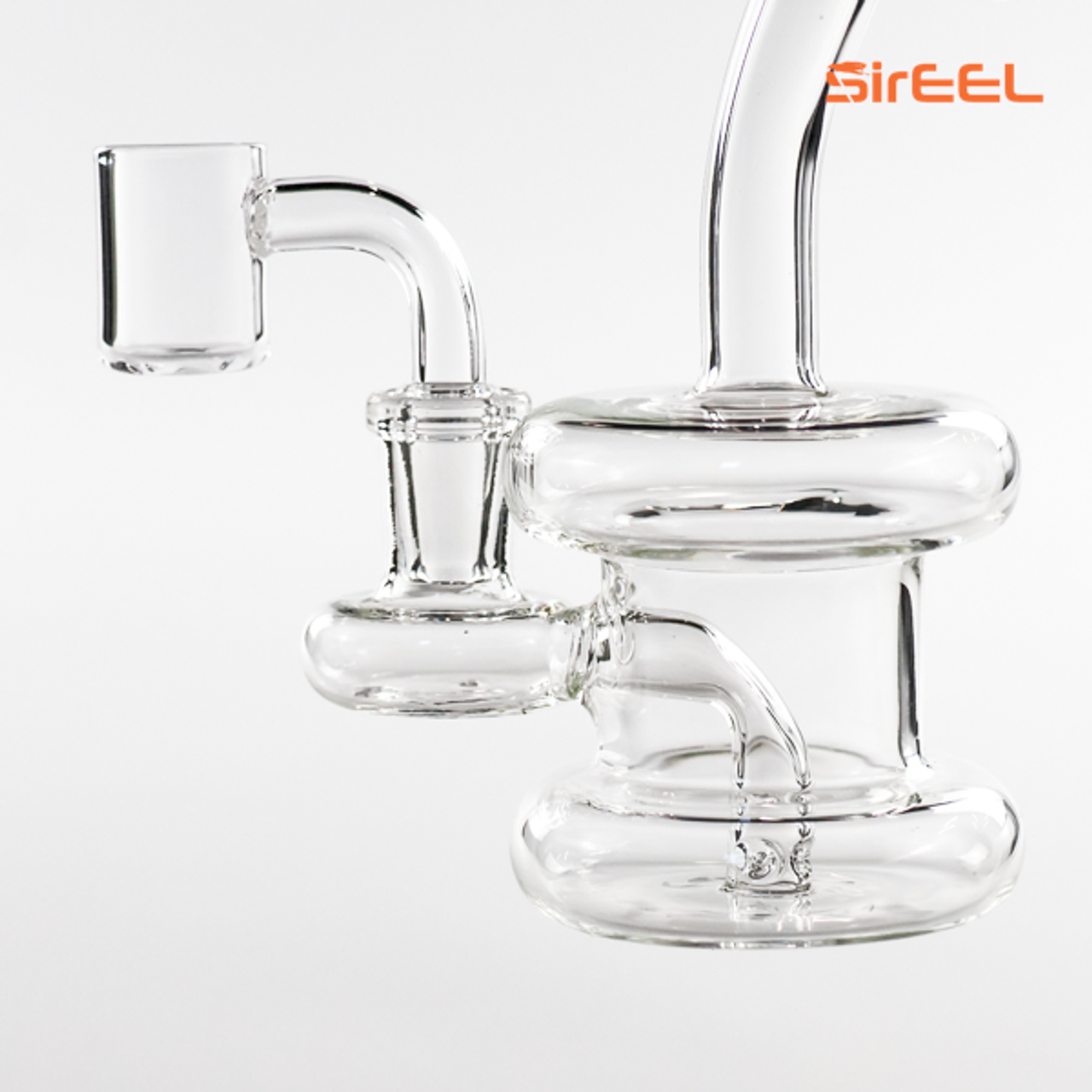 Clear Bent Neck Hanger Rig with SirEEL