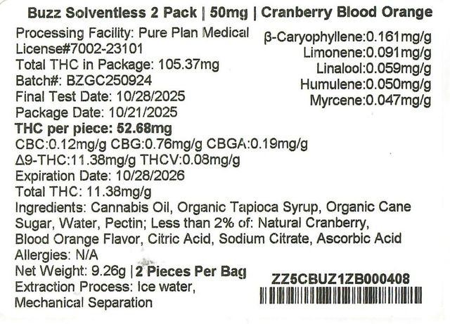 Cranberry Blood Orange Buzz Cranberry Blood Orange Buzz