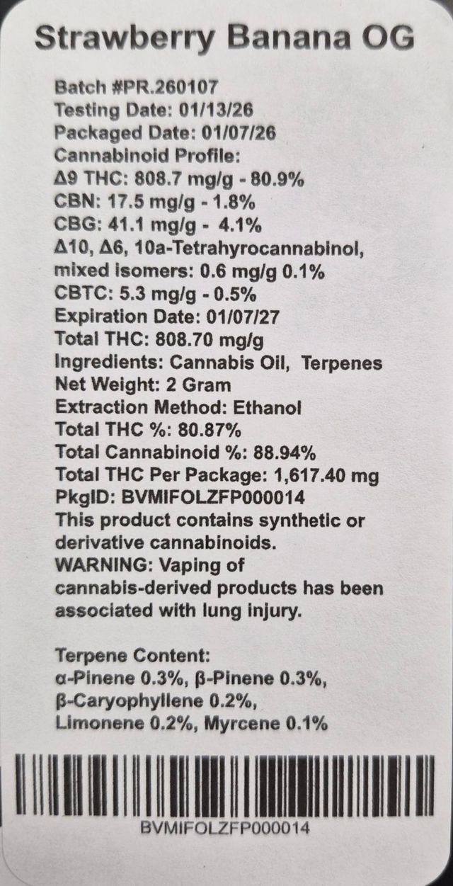 Strawberry Banana OG Fruit of Life Strawberry Banana OG Fruit of Life