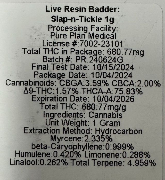 Slap N Tickle Pure Plan Slap N Tickle Pure Plan