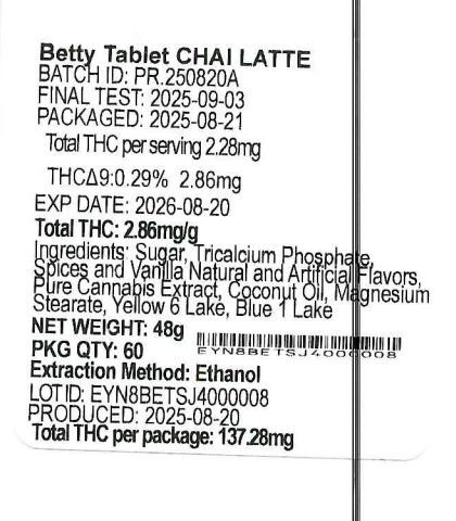 Chai Latte Betty Chai Latte Betty