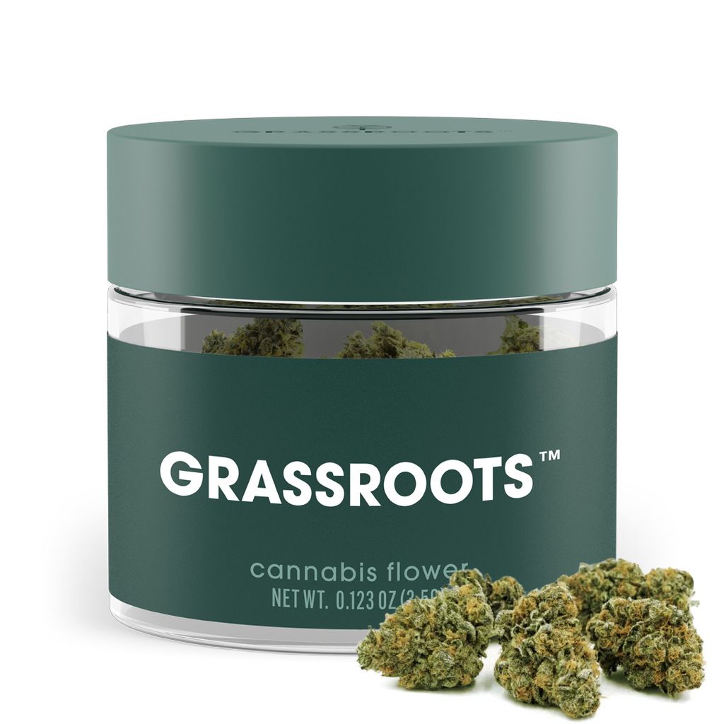 Grassroots Foreign Kush Mints Whole Flower 3.5g Gold
