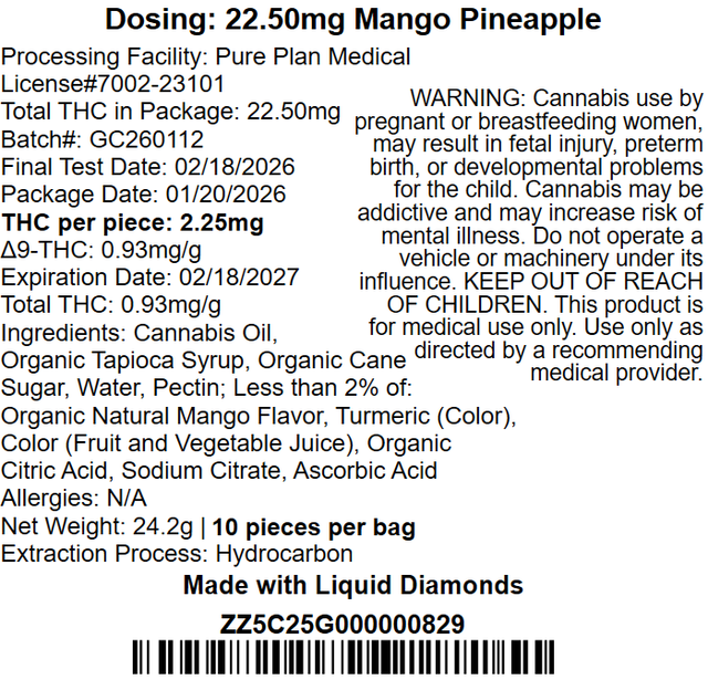 Sour Mango Pineapple Pure Plan Sour Mango Pineapple Pure Plan