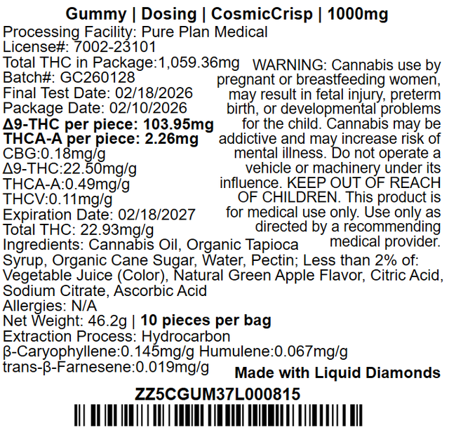 Cosmic Crisp Pure Plan Cosmic Crisp Pure Plan