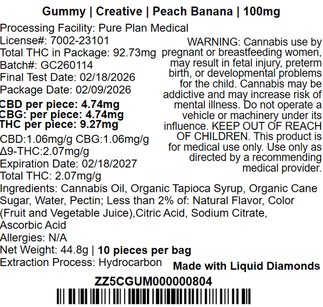 Peach Banana Pure Plan Peach Banana Pure Plan