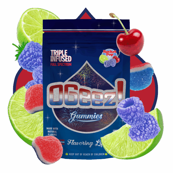 OGeez! Rocket Pop RSO Full Spectrum Fruit Chew 10mg ea | 10-Pack