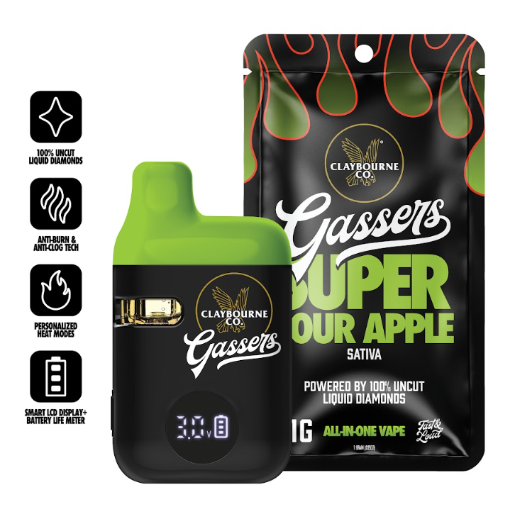 Claybourne Co Super Sour Apple All-in-One 1g