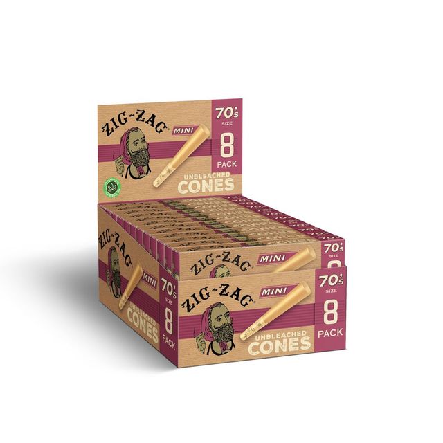 Unbleached Pre-Rolled Cones 70's Size Zig Zag
