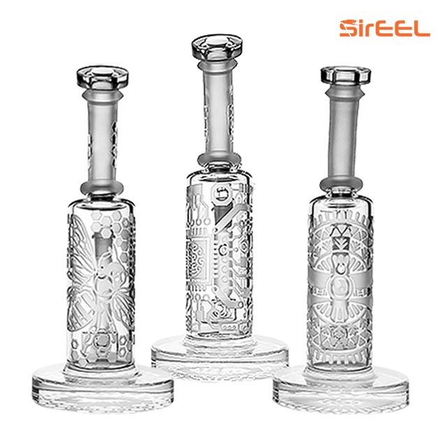 Etched Bong with Bowl SirEEL
