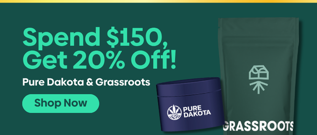 Cannabis Promo, Cannabis Sales, Cannabis Discounts, Cannabis on Sale, Spend $150, Get 20% OFF