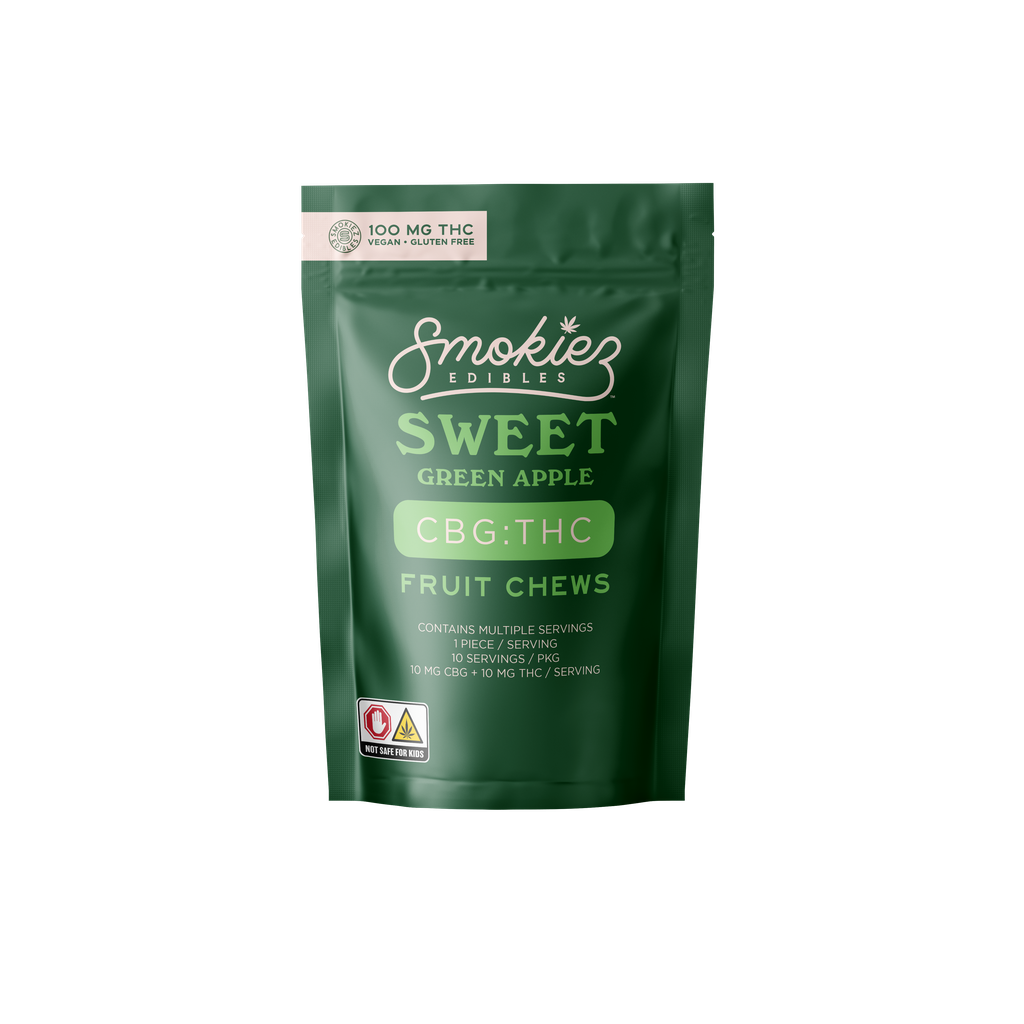 Smokiez Sweet Green Apple Ratioed Gummies 10mg ea | 10-Pack