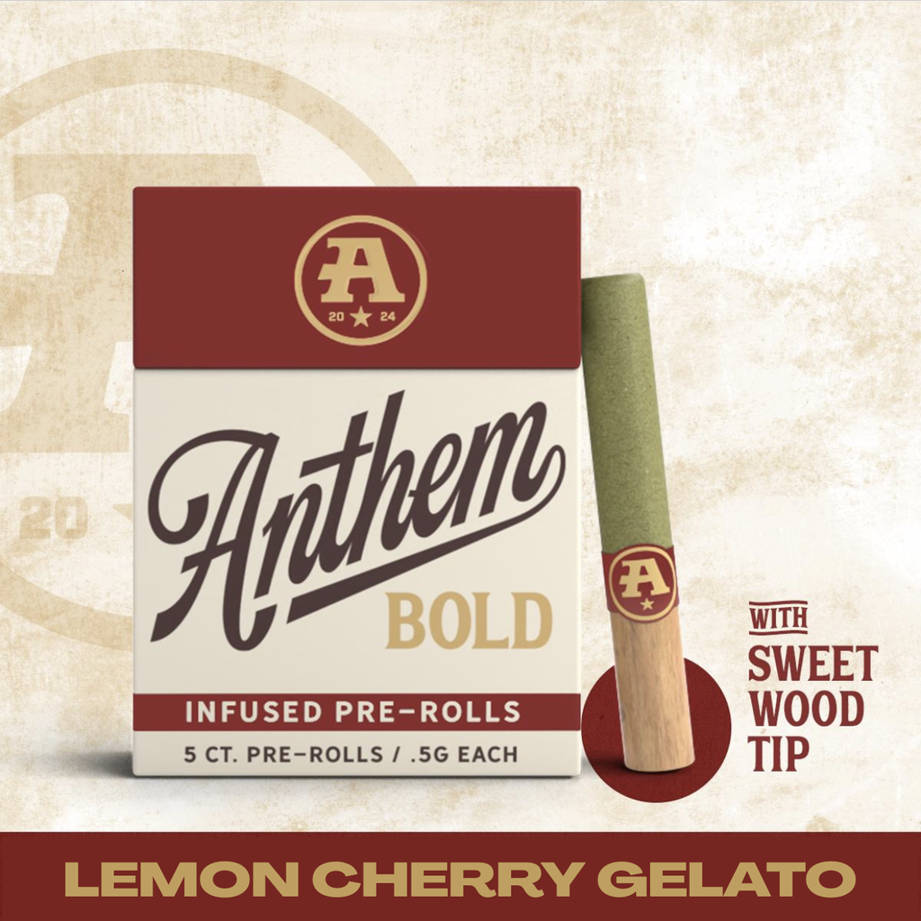 Bold Wood Tip Infused - Lemon Cherry Gelato Pre-Roll pack 2.5g (0.5g ea | 5 pack)