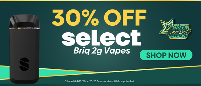 Cannabis Promo, Cannabis Sales, Cannabis Discounts, Cannabis on Sale, 30% Off Select Briq Vapes!