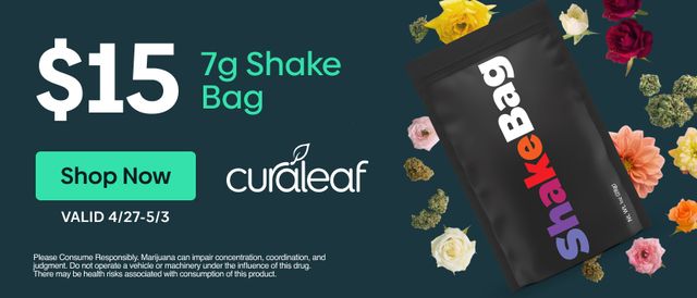 Cannabis Promo, Cannabis Sales, Cannabis Discounts, Cannabis on Sale, $15 Shake Bag Quarters!