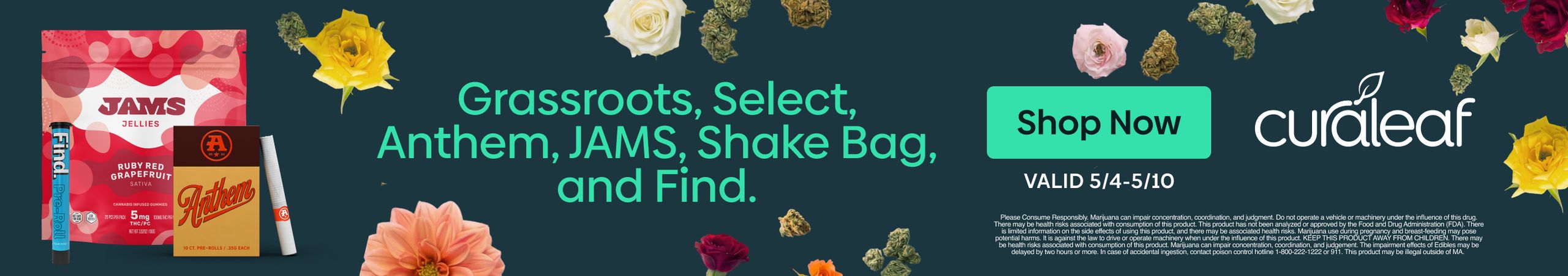 Cannabis Promo, Cannabis Sales, Cannabis Discounts, Cannabis on Sale, Anthem, Find, GR, Jams, Shake Bag & Select On Special!