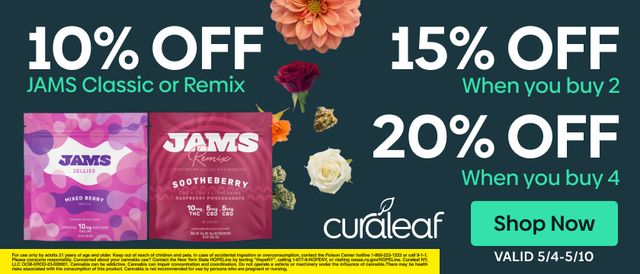 Cannabis Promo, Cannabis Sales, Cannabis Discounts, Cannabis on Sale, 10% Off All Jams!