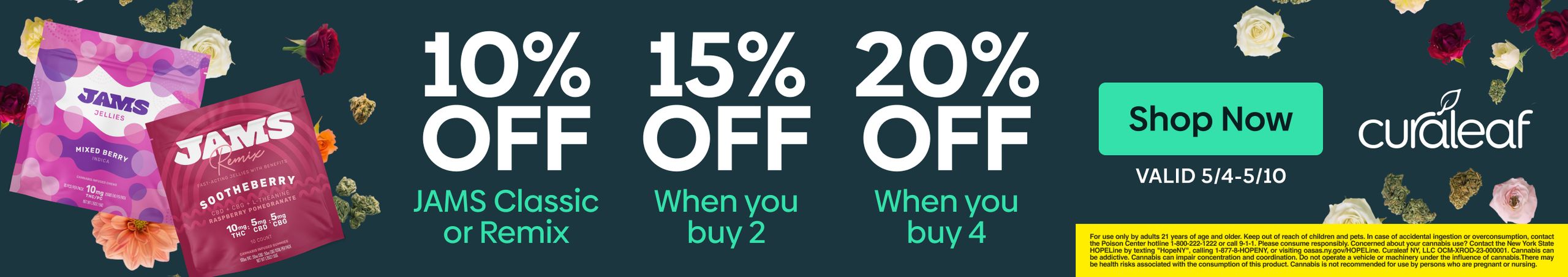 Cannabis Promo, Cannabis Sales, Cannabis Discounts, Cannabis on Sale, 10% Off All Jams!