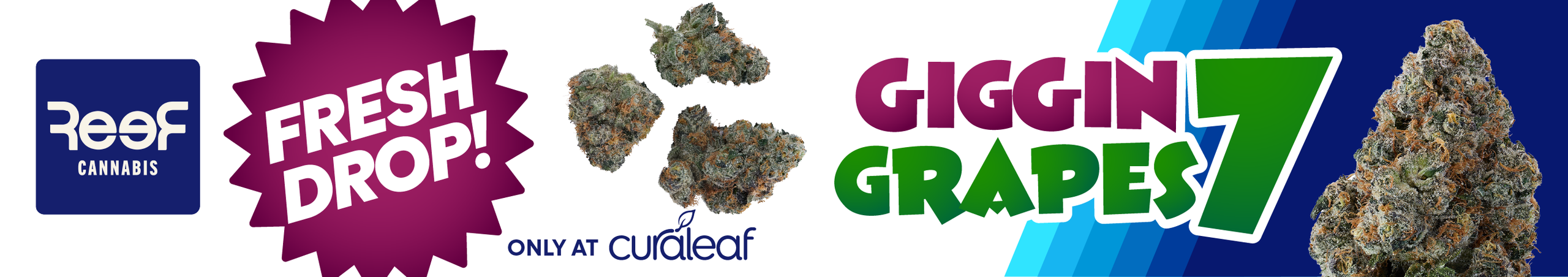 Cannabis Promo, Cannabis Sales, Cannabis Discounts, Cannabis on Sale, Launch: Reef Giggin Grapes #7