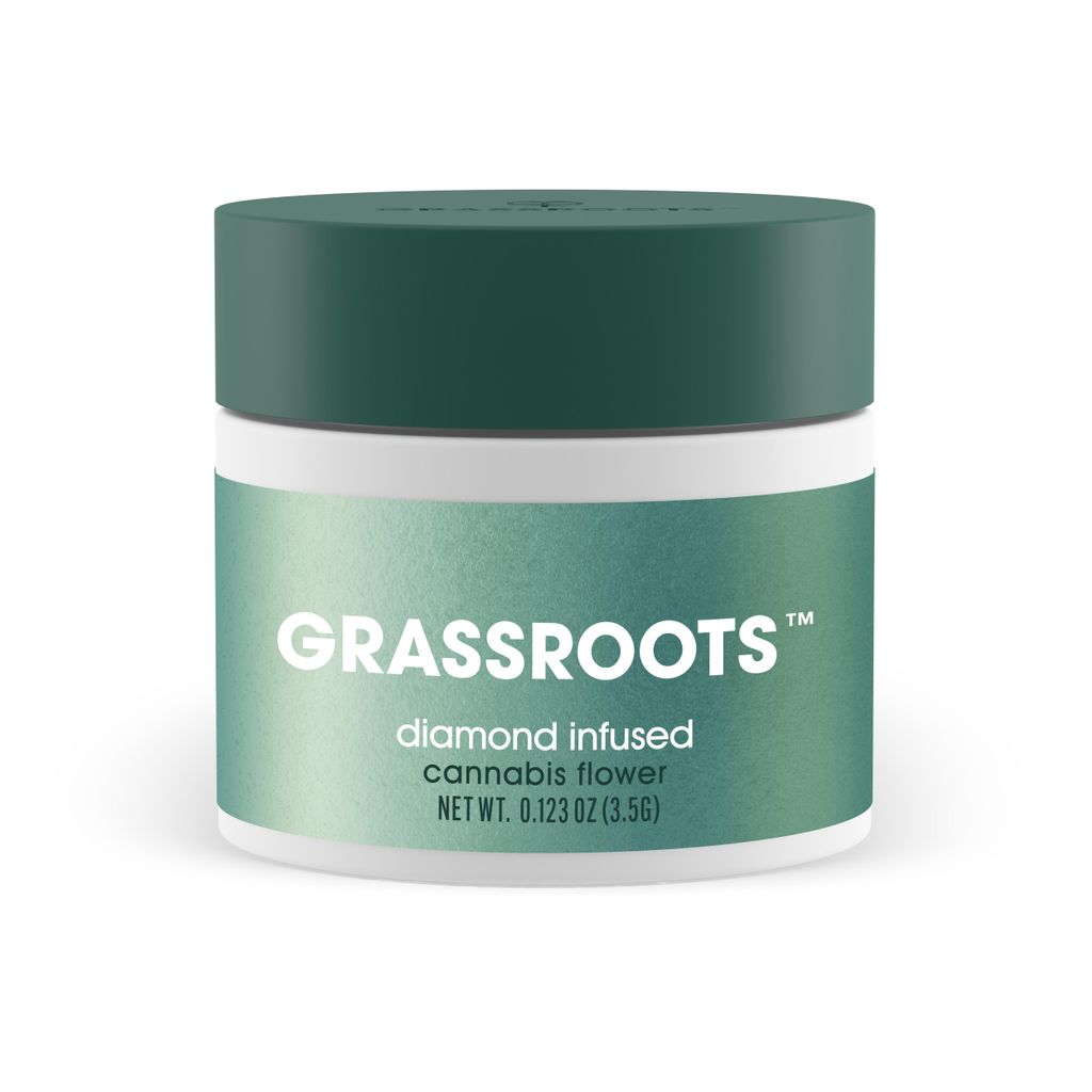 Grassroots Fuzzy Navel Diamond Infused Whole Flower 3.5g