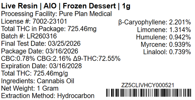Frozen Dessert Pure Plan Frozen Dessert Pure Plan