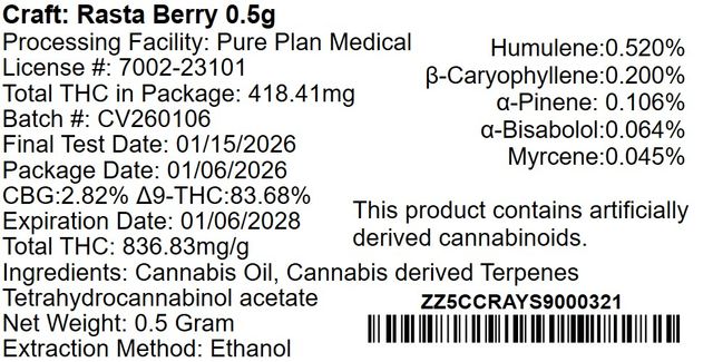 Rasta Berry Pure Plan Rasta Berry Pure Plan
