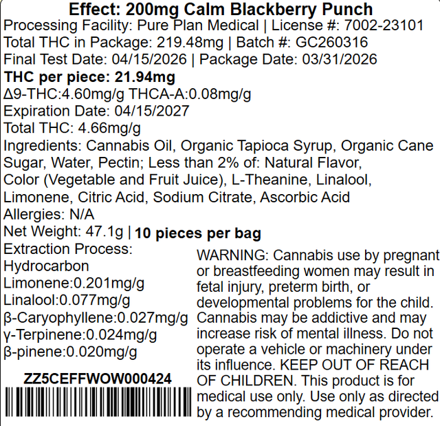 Blackberry Punch Pure Plan Blackberry Punch Pure Plan