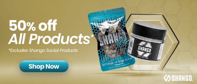 Cannabis Promo, Cannabis Sales, Cannabis Discounts, Cannabis on Sale, 50% OFF SHANGO Whole Flower & Pre-Rolls!