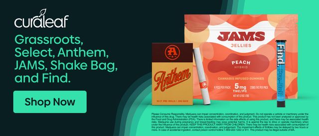Cannabis Promo, Cannabis Sales, Cannabis Discounts, Cannabis on Sale, Anthem, Find, GR, Jams, Shake Bag & Select On Special!